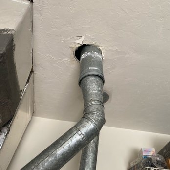 Worthmann Roofing & Gutters - AC ventilation pipe after they "fixed" it. - Roofing Near Me - High Springs, Florida