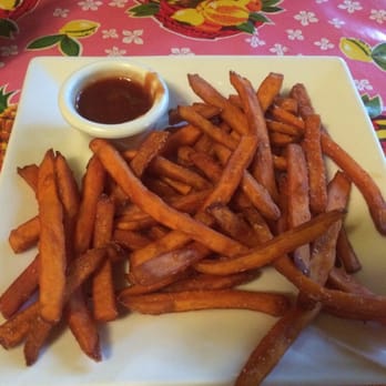 Mama Roomba - Sweet potato fries with habanero ketchup mmmm - Caribbean Near Me - Bakersfield, California Mama Roomba - Sweet potato fries with habanero ketchup mmmm - Caribbean Near Me - Bakersfield, California