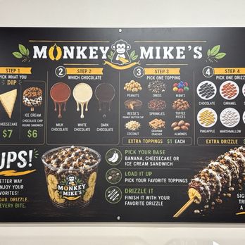 Monkey Mike’s - Menu - Desserts Near Me - Dunedin, Florida Monkey Mike’s - Menu - Desserts Near Me - Dunedin, Florida
