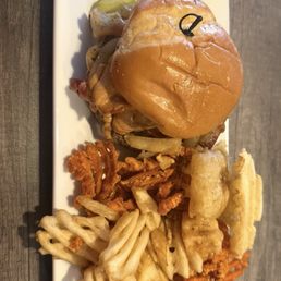 The photo is the General James Longstreet Burger.  Worth it.