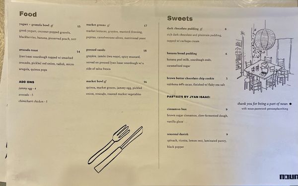 Menu photo 2 Noun Marina del Rey, CA Menu photo 2 Noun Marina del Rey, CA
