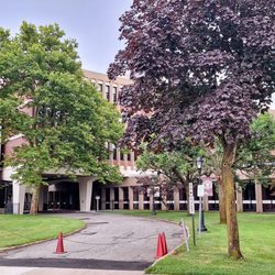 Monsignor Farrell High School - This is a view of this time stamped but nicer and larger edifice for a Catholic high school, seen across from La Fontana Italian (no review)