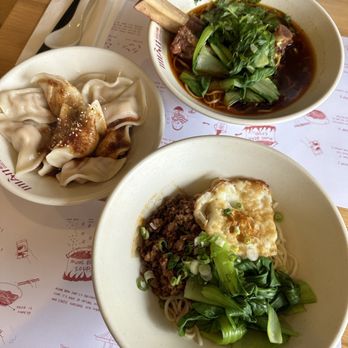 Mian - Chengdu ZaJiang Noodle, Pork Dumpling, beef rib bone noodle soup - Szechuan Near Me - San Gabriel, California