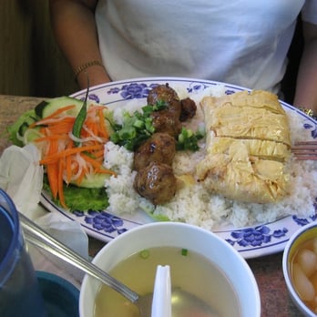 Com Tam Dat Thanh - broken rice with meatball and shrimp cake.. soup at the bottom. - Vietnamese Near Me - San Jose, California