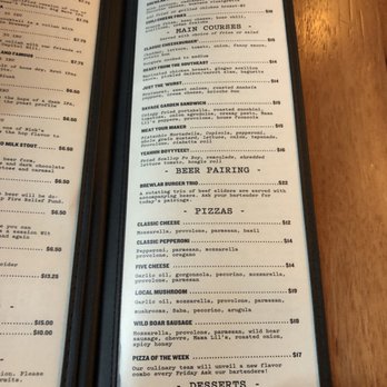 Redhook Brewlab - Food menu (January 2019) - Breweries Near Me - Seattle, Washington