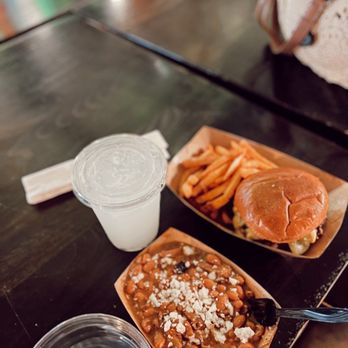 Ruff House BBQ - Smash burger + beans - Barbeque Near Me - Ventura, California