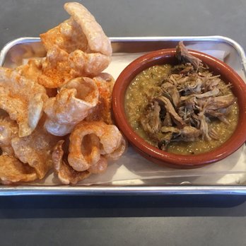 Lefty's Day and Night - Bowl of cracklins and green curry - Bars Near Me - Austin, Texas