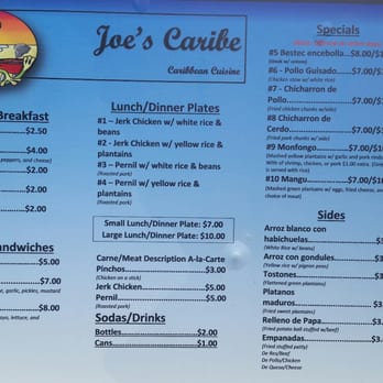 Joe's Caribe - Menu - Food Trucks Near Me - Pensacola, Florida Joe's Caribe - Menu - Food Trucks Near Me - Pensacola, Florida