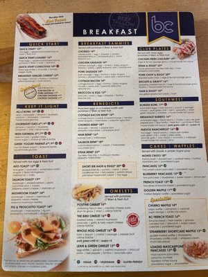 Menu photo 1 Breakfast Club Scottsdale, AZ