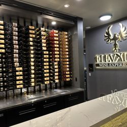Elevated Wine Experience - Our wine rack that holds over 1000 bottles