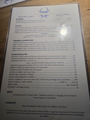 Menu photo 1 Backyard Boil House Houston, TX