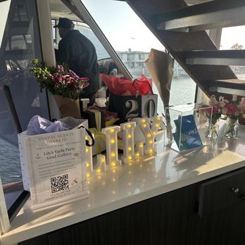 Newport Fun Charters - Area for gifts or decorations - Boat Charters Near Me - Newport Beach, California Newport Fun Charters - Area for gifts or decorations - Boat Charters Near Me - Newport Beach, California