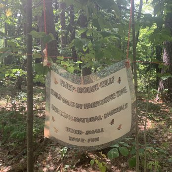 Cascade Falls Trail - Fairy houses on Cascade Falls Trail - Hiking Near Me - Old Orchard Beach, Maine
