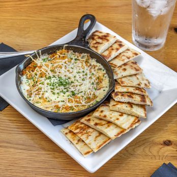TruFire - The Crab Dip with House Made Flat Bread - New American Near Me - Frisco, Texas TruFire - The Crab Dip with House Made Flat Bread - New American Near Me - Frisco, Texas