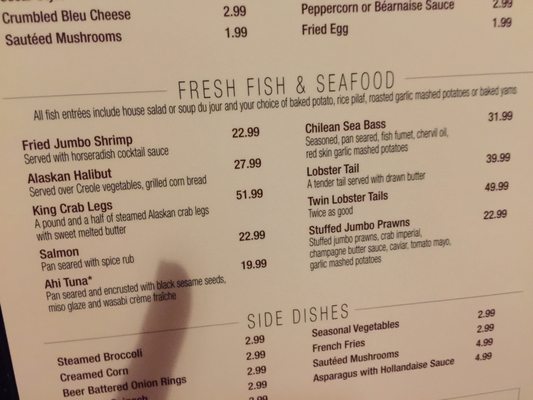 Menu photo 4 Stockman's Steakhouse Laughlin, NV