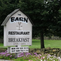 The Barn - The sign at the entrance on the street.