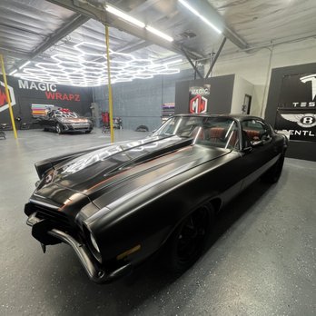 Magic Wrapz - Satin black wrap - Auto Customization Near Me - Northridge, California Magic Wrapz - Satin black wrap - Auto Customization Near Me - Northridge, California