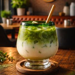 Tho One Thai Eatery - Matcha ice lattes