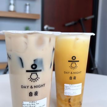 Day & Night Boba Tea House - Earl Grey Milk Cold Tea - Bubble Tea Near Me - Eugene, Oregon