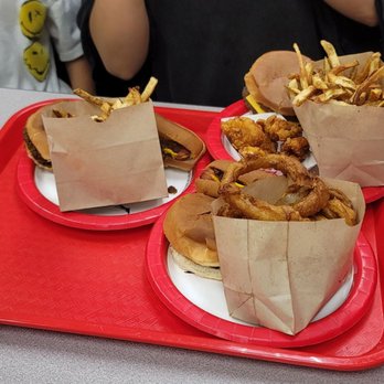 The Varsity - Combo #2, combo #1 with onion rings and fries - Burgers Near Me - Atlanta, Georgia