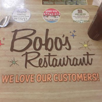 Bobo's Restaurant - Restuarant name on the table. - Breakfast & Brunch Near Me - Tucson, Arizona