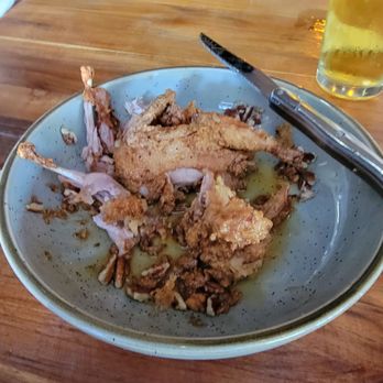 The Golden Rule - Quial, with spicy, candied pecans. - Cocktail Bars Near Me - Georgetown, Texas
