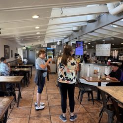 Walden's Coffeehouse - Seating and my walking buddies