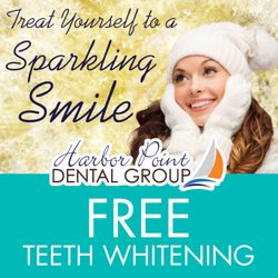 Harbor Point Dental Group - Why not give yourself the gift of a brighter smile for the new year? A Teeth Whitening at Harbor Point Dental is the answer.