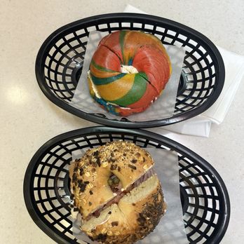 NY Bagel - Lox, Cream Cheese, Tomato, Onion, & Capers and Bagel Bag (All Rainbow) - Bagels Near Me - Fullerton, California NY Bagel - Lox, Cream Cheese, Tomato, Onion, & Capers and Bagel Bag (All Rainbow) - Bagels Near Me - Fullerton, California
