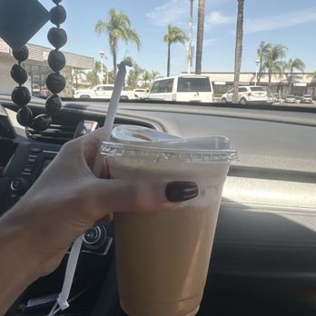 Tres Cafe - Iced Americano with banana pudding cold foam - Coffee & Tea Near Me - Moreno Valley, California Tres Cafe - Iced Americano with banana pudding cold foam - Coffee & Tea Near Me - Moreno Valley, California