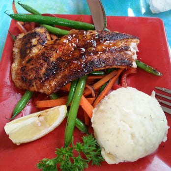 The Lighthouse Grill - Special: Blackened Cod with mashed potatoes and green beans. - American Near Me - Trinidad, California The Lighthouse Grill - Special: Blackened Cod with mashed potatoes and green beans. - American Near Me - Trinidad, California