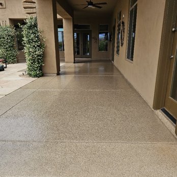 Clean Air Epoxy - Clean Air Epoxy 1/16th inch Saddle Tan flake Epoxy Patio Flooring in Scottsdale - Flooring Near Me - Phoenix, Arizona Clean Air Epoxy - Clean Air Epoxy 1/16th inch Saddle Tan flake Epoxy Patio Flooring in Scottsdale - Flooring Near Me - Phoenix, Arizona