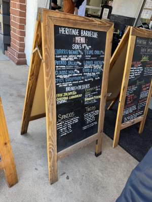 Menu photo 1 Heritage Barbecue San Juan Capistrano, CA