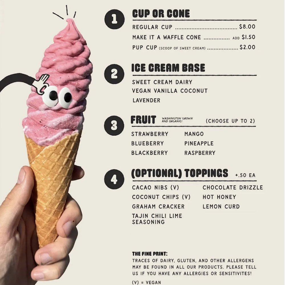 Many Bennies - Ice cream menu - Ice Cream & Frozen Yogurt Near Me - Seattle, Washington Many Bennies - Ice cream menu - Ice Cream & Frozen Yogurt Near Me - Seattle, Washington