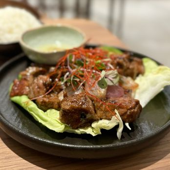 Le Soleil - Bò Lúc Lắc: Shaking Beef ($28 + $3 rice) - Vietnamese Near Me - San Francisco, California Le Soleil - Bò Lúc Lắc: Shaking Beef ($28 + $3 rice) - Vietnamese Near Me - San Francisco, California