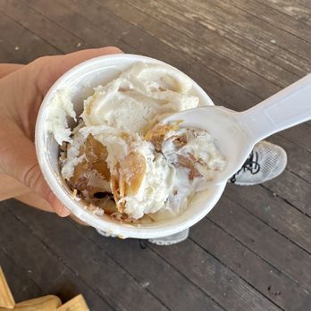 Flanigan's Ice Cream - Elephant Ear- vanilla with peanut butter - Ice Cream & Frozen Yogurt Near Me - Aiken, South Carolina