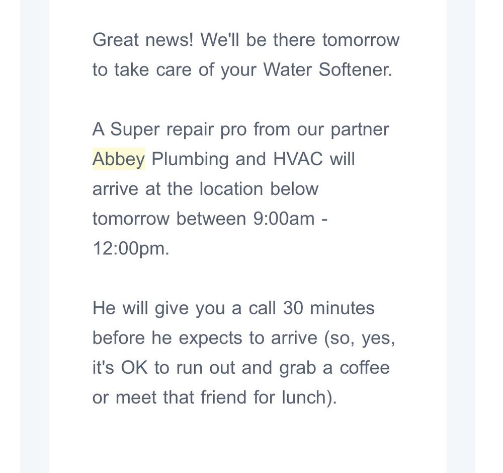 Slide of Abbey Plumbing & HVAC