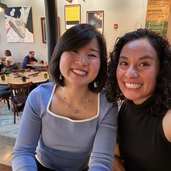 Bold Monk Brewing - Enjoying a meal at the bar! - Brewpubs Near Me - Atlanta, Georgia