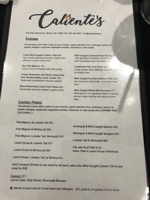 Menu photo 5 Caliente’s The Bronx, NY