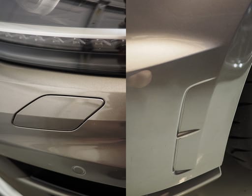 Photo of Omega Werks - Pleasanton, CA, US. The detail on the right is the only location on this 2015 VW Golf R where an edge is visible on the paint protection film. Excellent work.