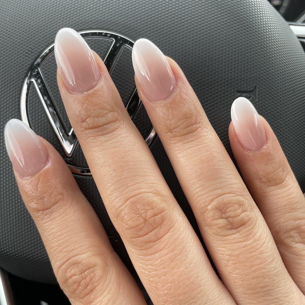 Elite Nails & Spa - Almond ombré French - Nail Salons Near Me - Downey, California Elite Nails & Spa - Almond ombré French - Nail Salons Near Me - Downey, California