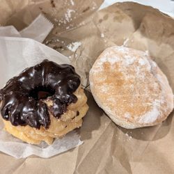 Honey Fluff Donuts - French chocolate and strawberry cream