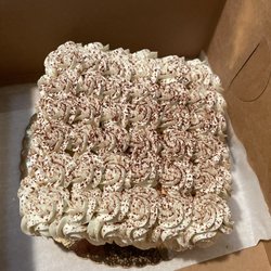 Bakehouse by Joe Murphy - Special order cake with hazelnut filling, peanut bottom crust & my favorite, Swiss buttercream! So yummy!!!