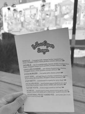 Yellow Paper Burger by null