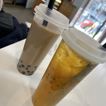 Zhen Pin Cafe - Coffee latte and passion fruit jade dew - Coffee & Tea Near Me - New York, New York Zhen Pin Cafe - Coffee latte and passion fruit jade dew - Coffee & Tea Near Me - New York, New York