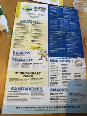 Menu photo 1 Morning Glory Satellite Beach, FL Menu photo 1 Morning Glory Satellite Beach, FL