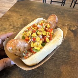 Nowicki's Sausage Shoppe - Festival Dog with Corn Relish