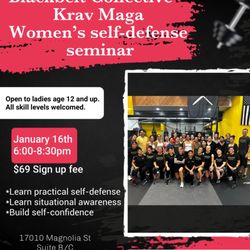 Blackbelt Collective Krav Maga - Save the date!!!! 2026 Women's self-defense seminar 16JAN2026 6-8:30P.M.