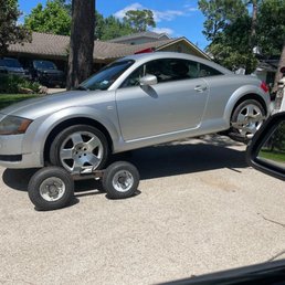 A proper tow for an all wheel drive vehicle. A proper tow for an all wheel drive vehicle.