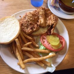 Lakes Grill Restaurant - Lakes Grill Fried Pork Tenderloin Special...YUM!